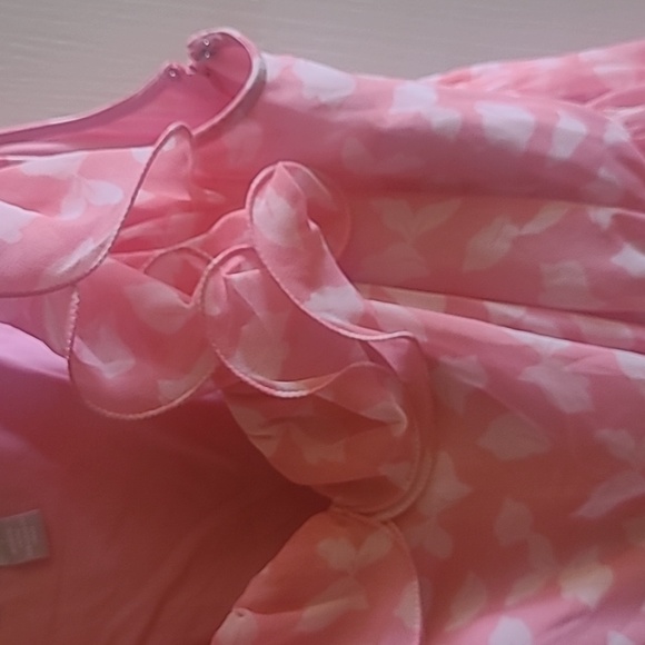 NEW Chelsea28 Ruffle Midi Dress, Size S, Color: Pink Falling Leaves - Picture 8 of 11